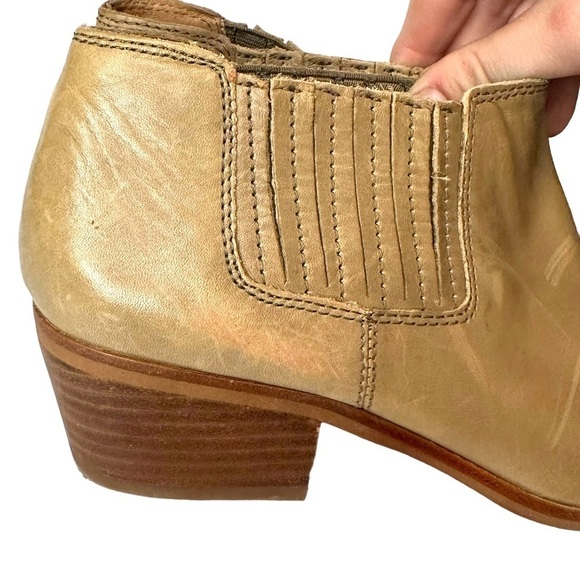 Madewell Spencer Leather Short Chelsea Tan Boot Size 7.5 - Picture 4 of 9